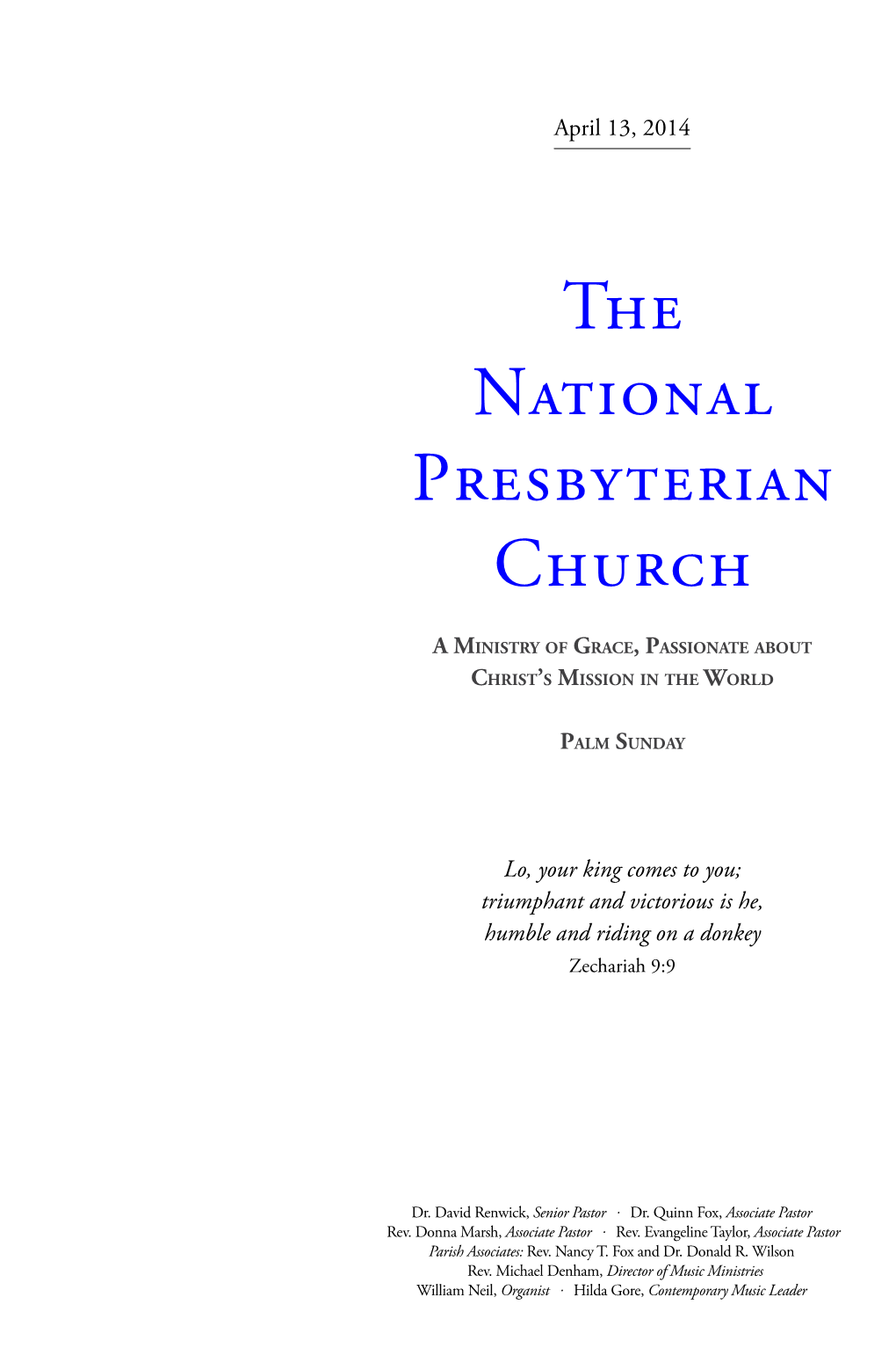 NPC Worship Bulletin PDF®