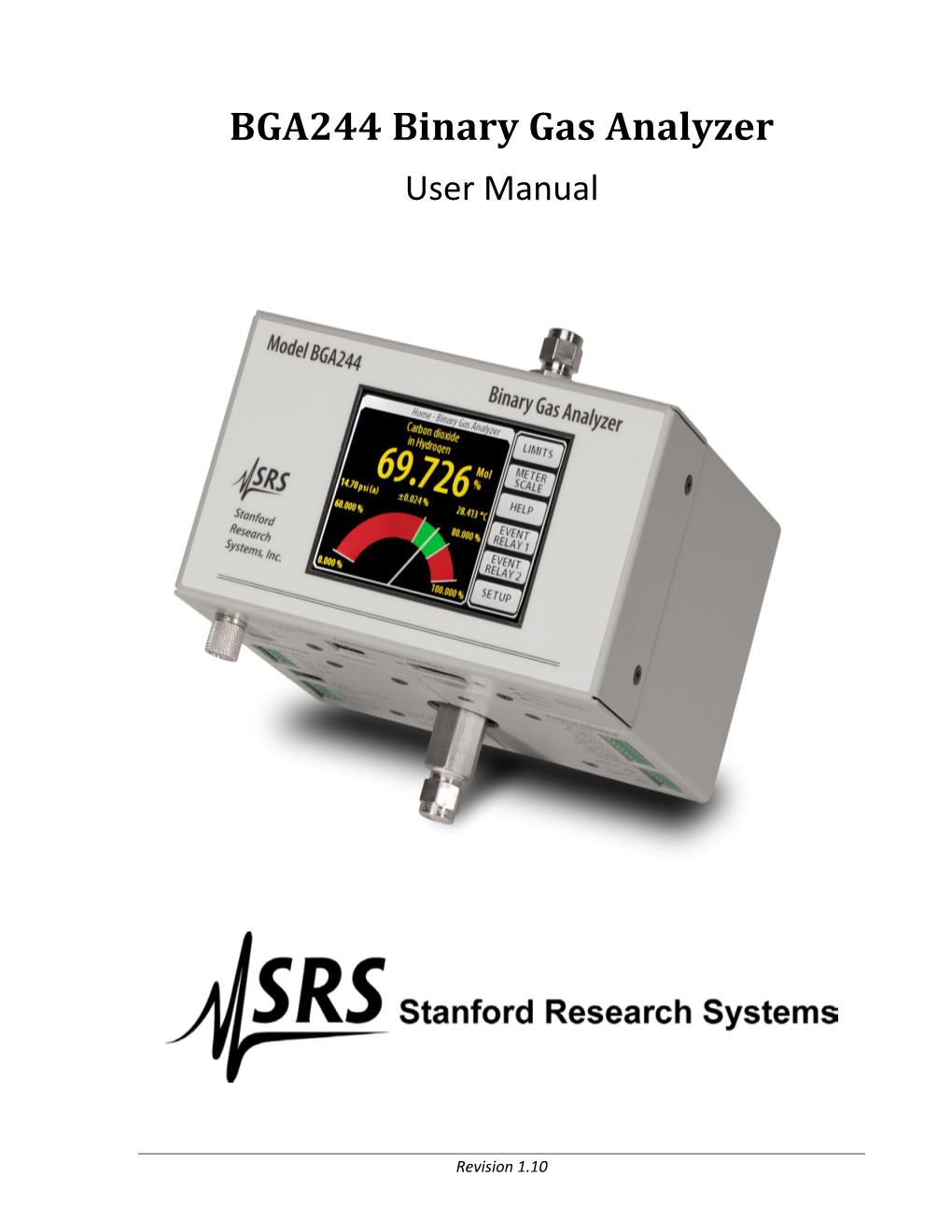 BGA244 Binary Gas Analyzer User Manual