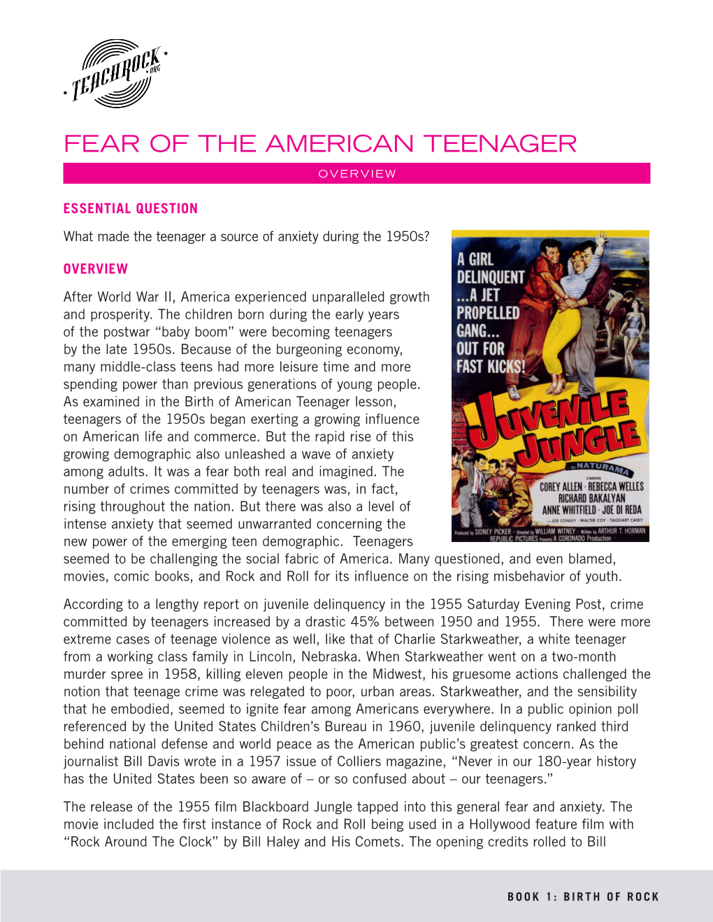 Fear of the American Teenager