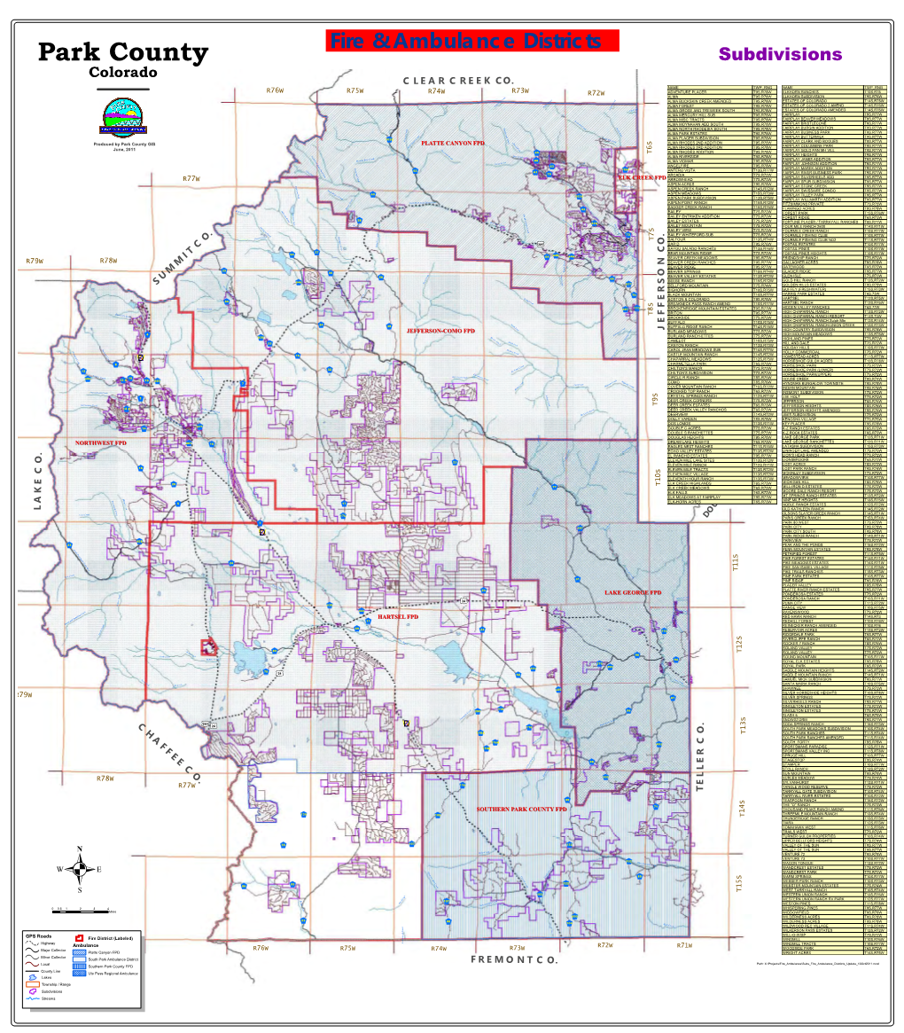 Subdivisions Colorado C L E a R C R E E K CO