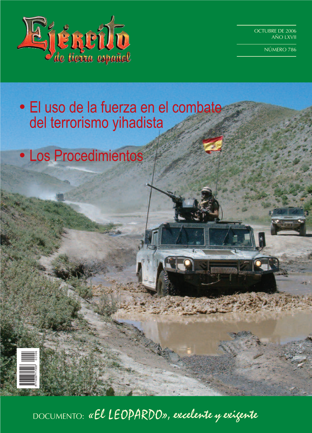 Revista Ejercito. Numero 786. Octubre 2006