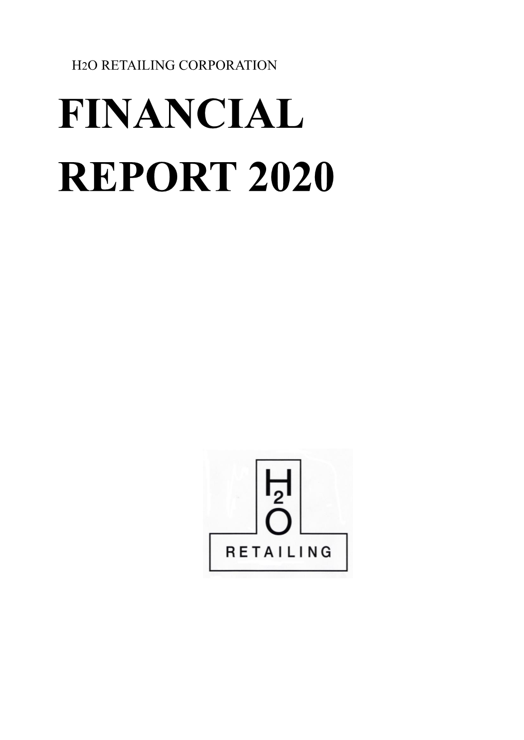 H2o Retailing Corporation Financial Report 2020