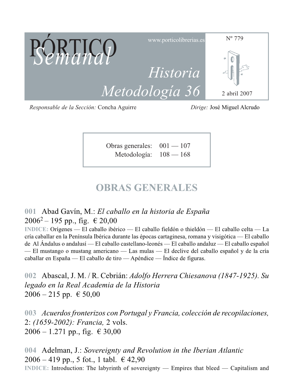 Historia. Metodología 36