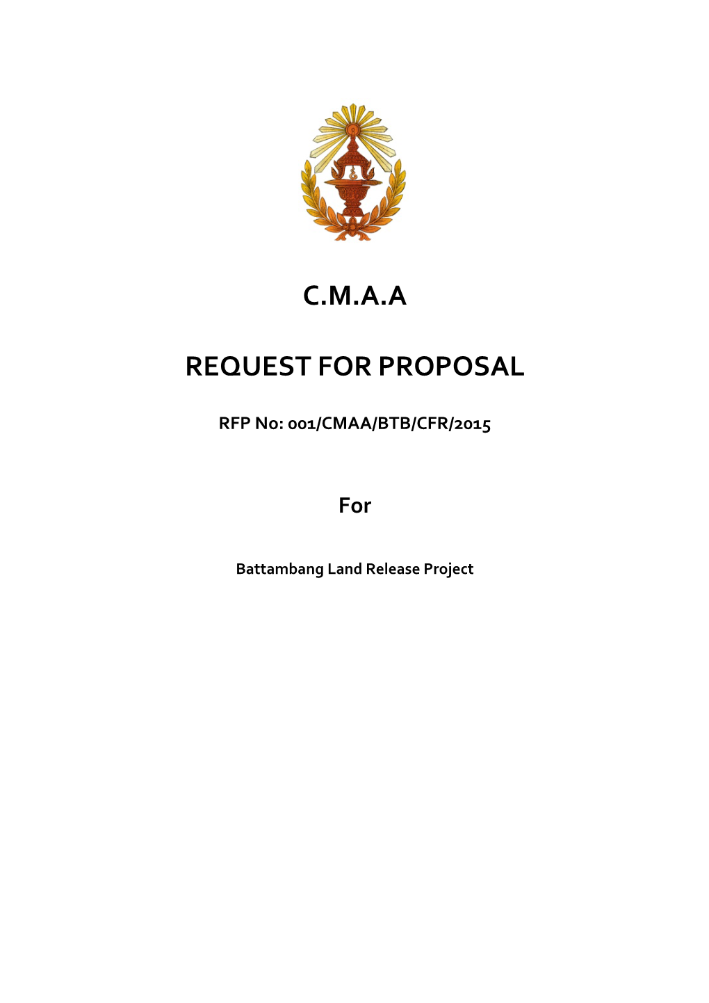 C.M.A.A Request for Proposal