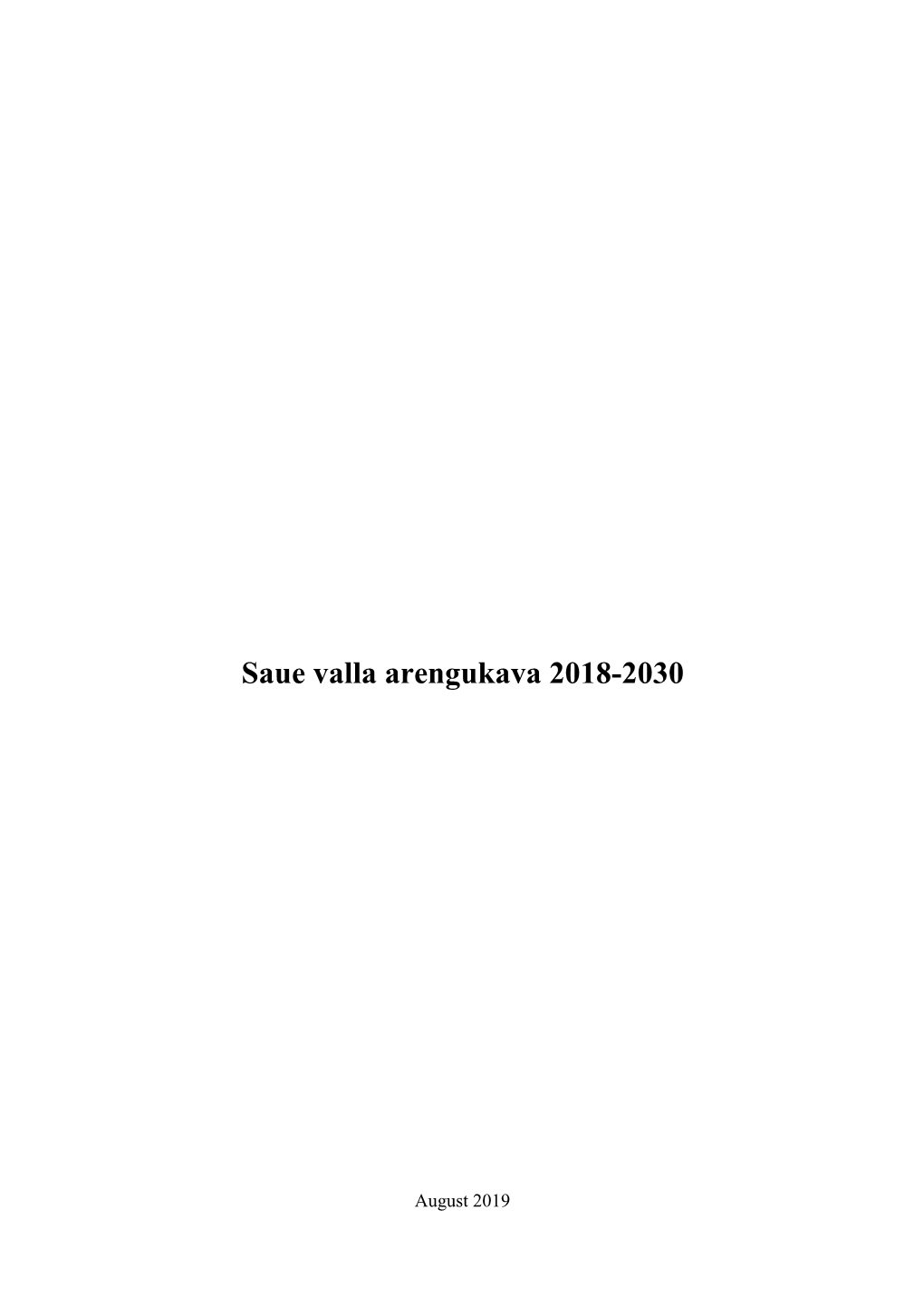 Saue Valla Arengukava 2018-2030