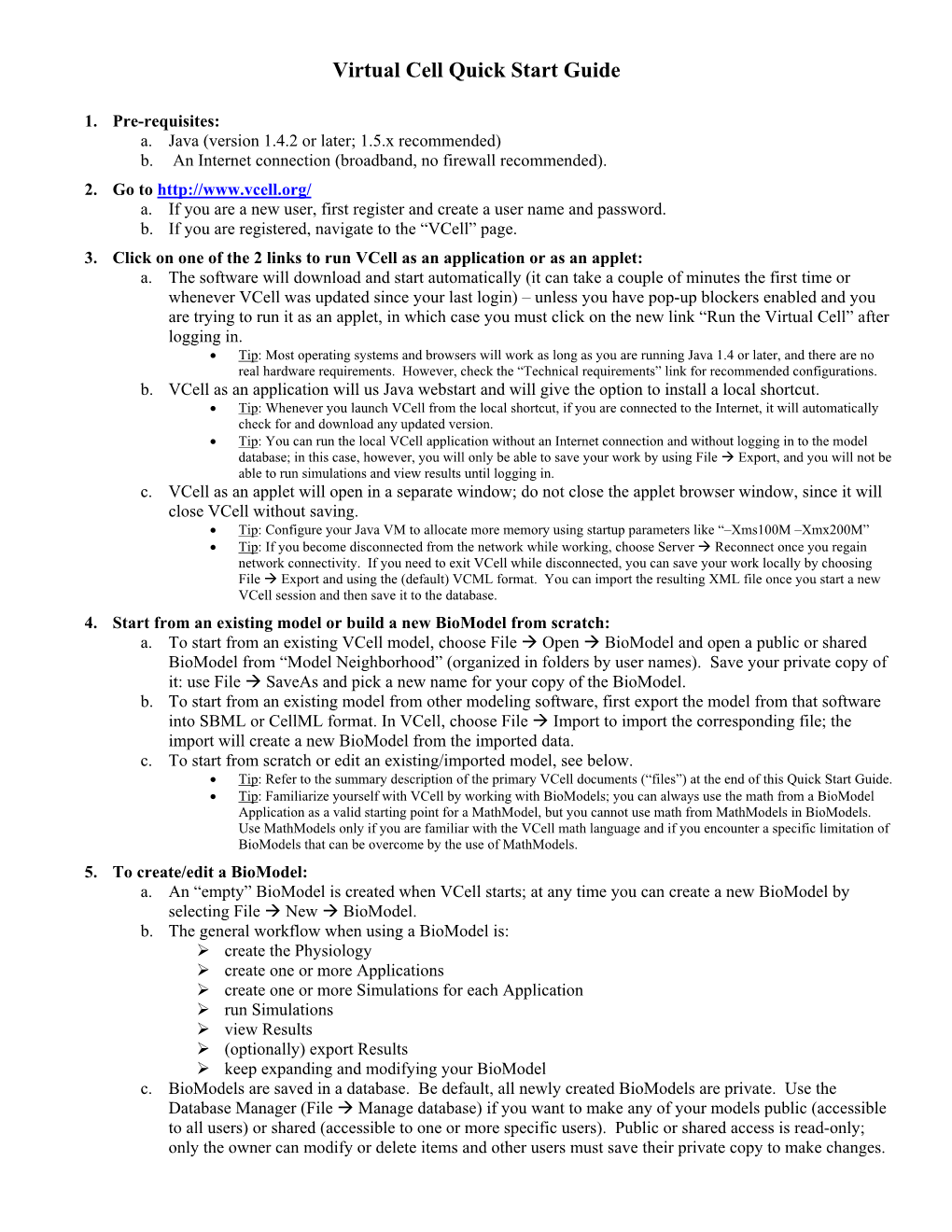 Vcell Quick Start Guide