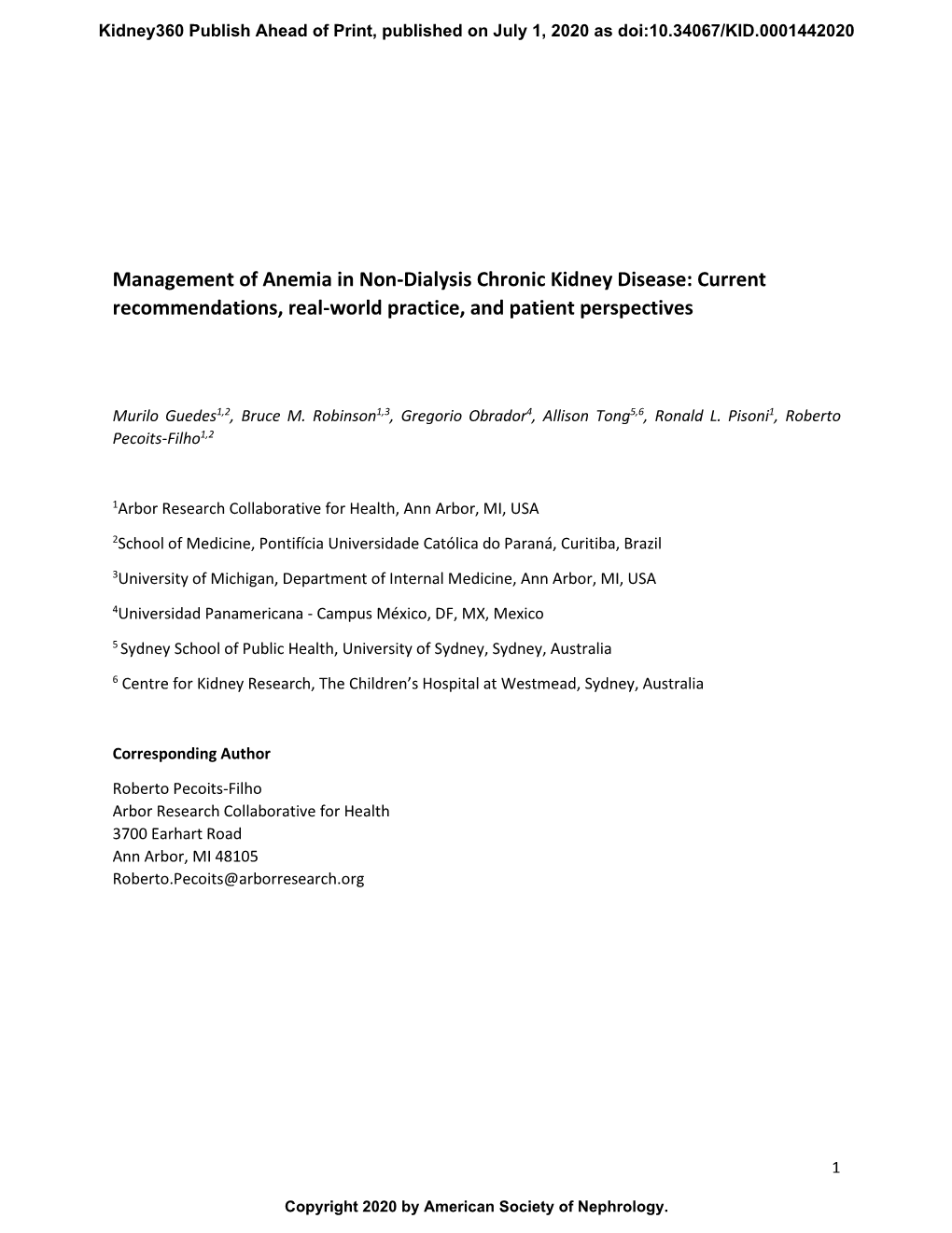 Management of Anemia in Non-Dialysis Chronic Kidney Disease: Current Recommendations, Real-World Practice, and Patient Perspectives