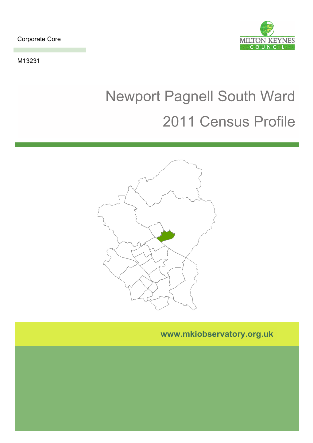 Newport Pagnell South Ward 2011 Census Profile