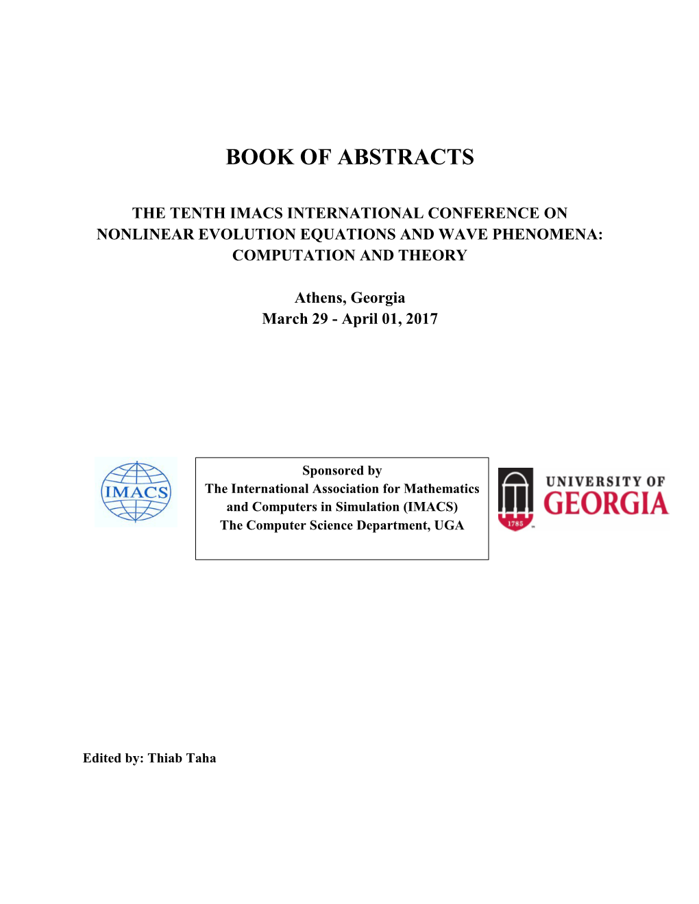 Book of Abstracts