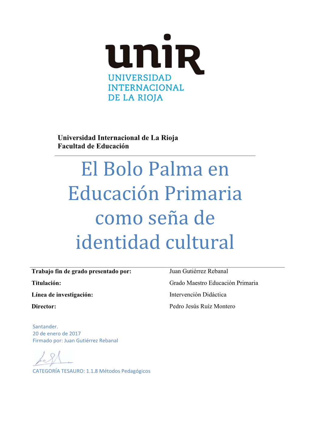 El Bolo Palma En Educación Primaria Como Seña De Identidad Cultural