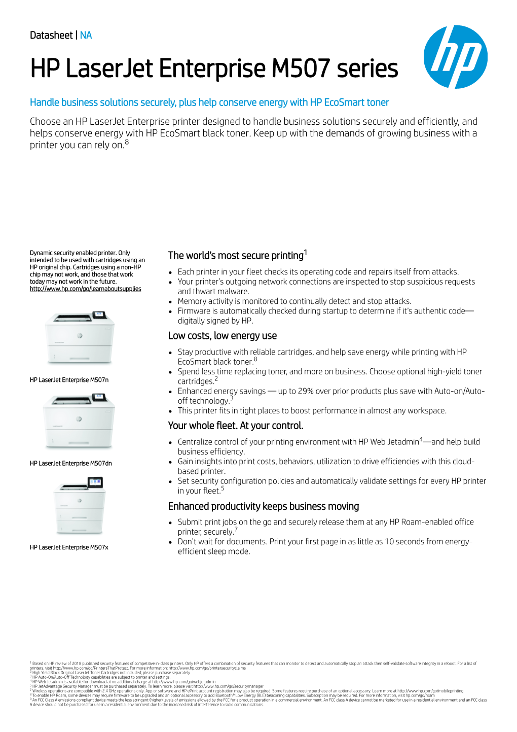 HP Laserjet Enterprise M507 Series