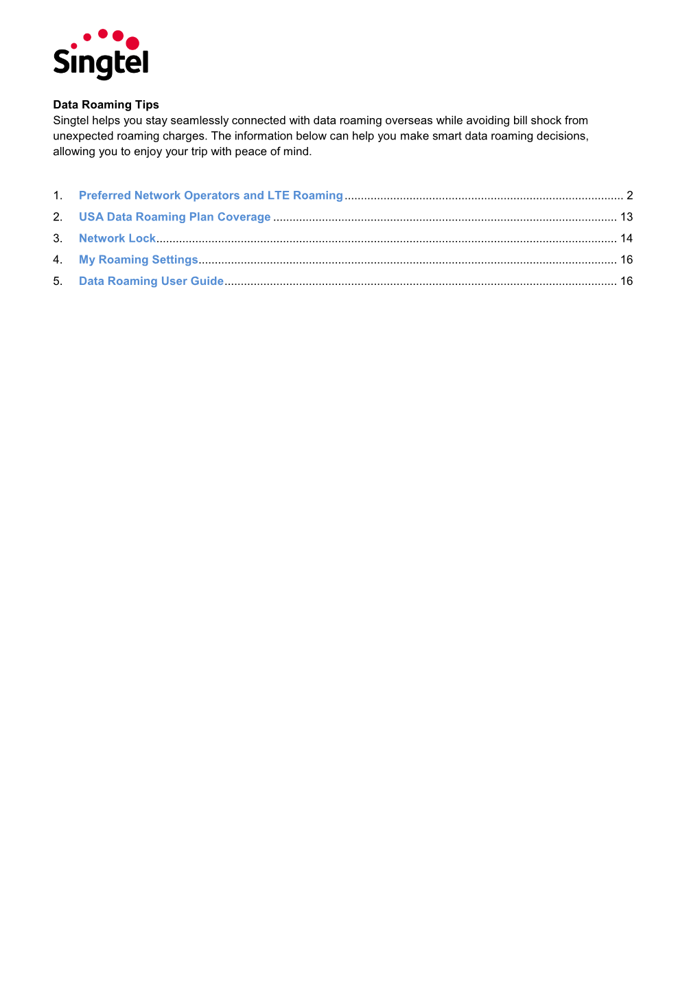 Roaming User Guide