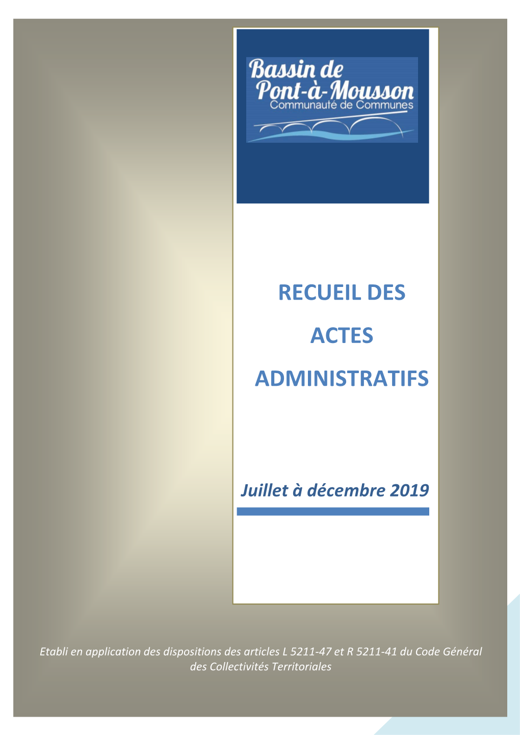 Recueil Des Actes Administratifs