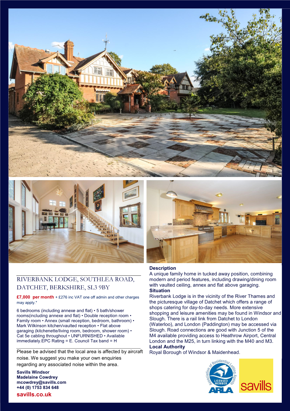 Riverbank Lodge, Southlea Road, Datchet, Berkshire