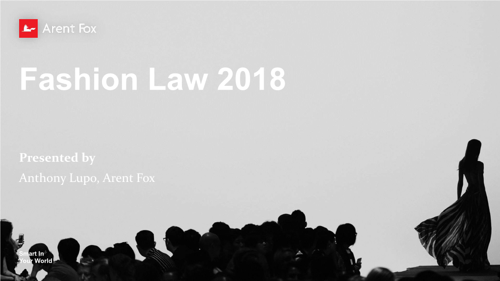 Fashion Law 2018