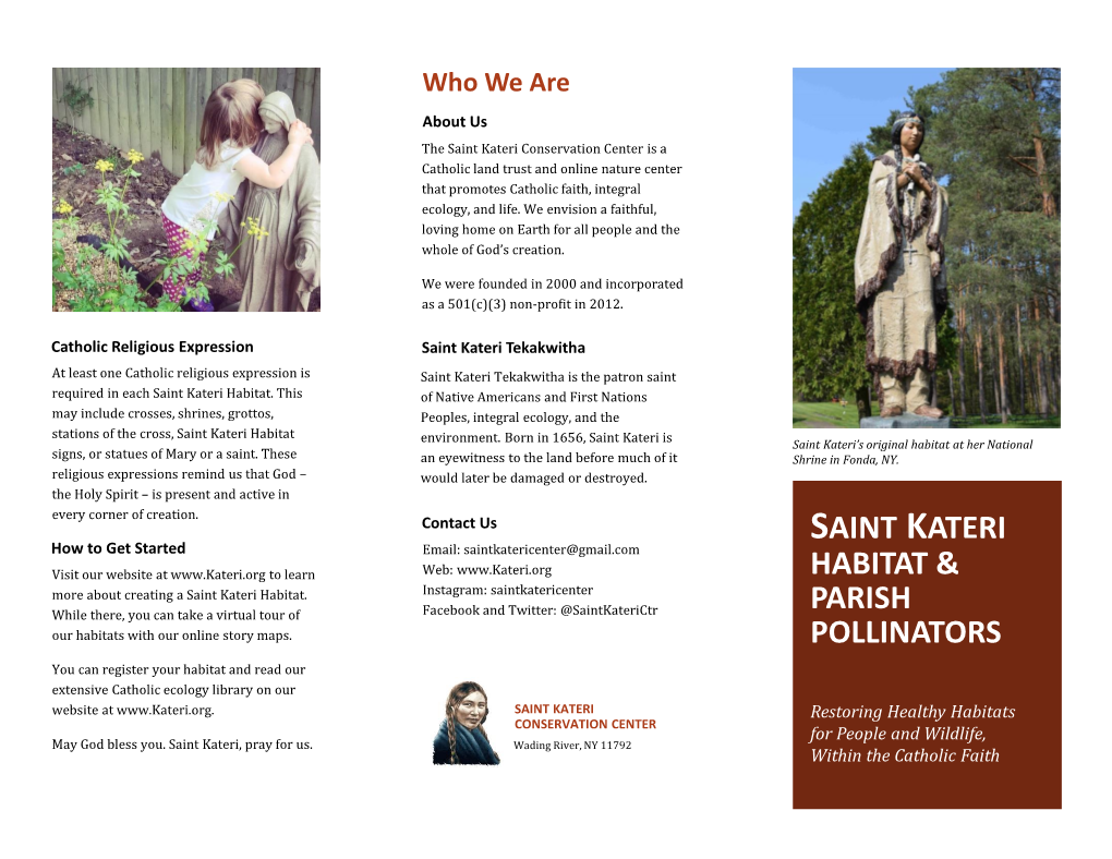 Saint Kateri Habitat Brochure 10-27-19 FINAL