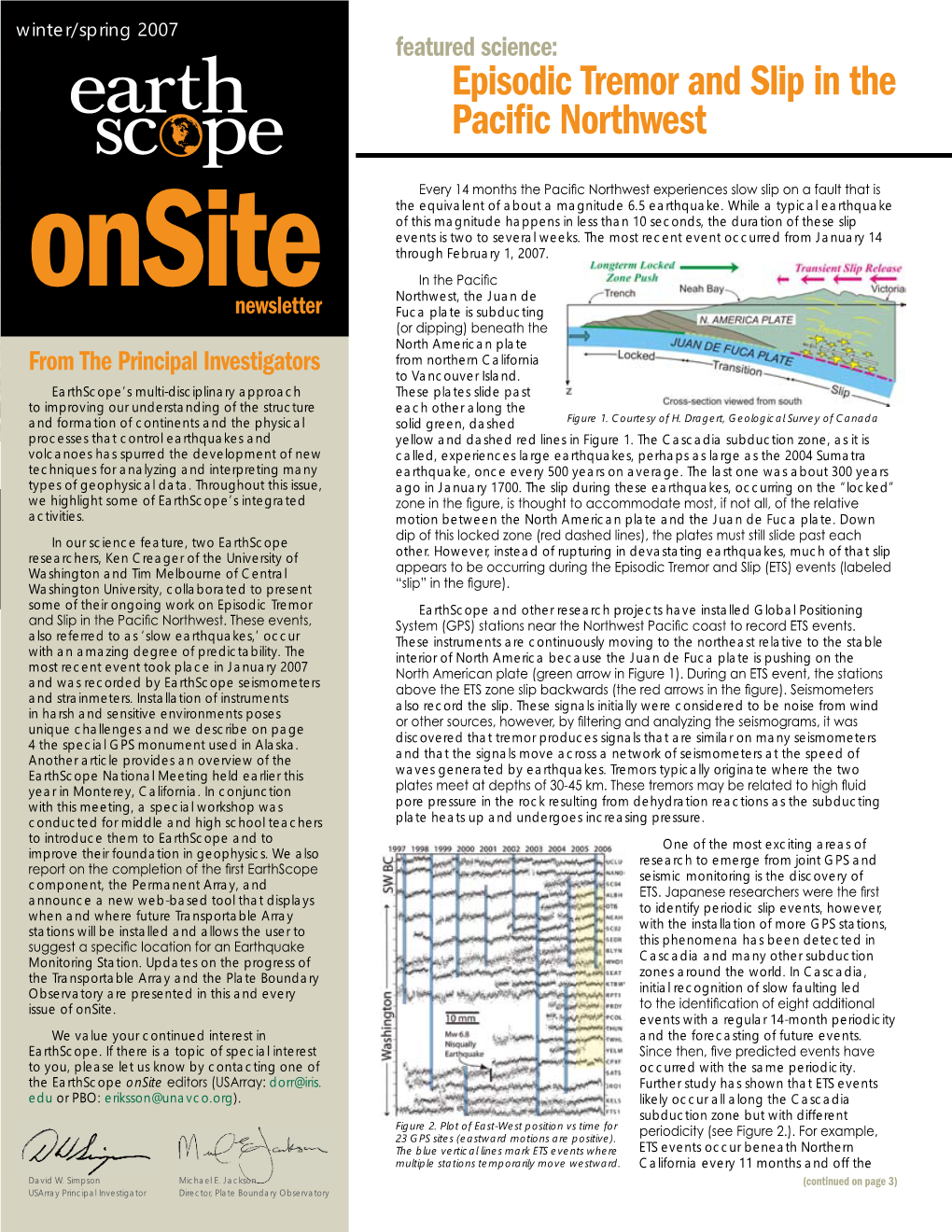 Episodic Tremor and Slip in the Pacific Northwest