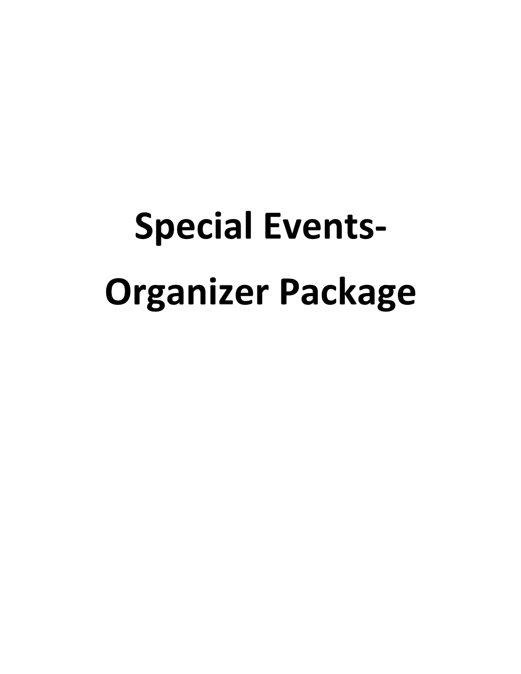 Organizer Package