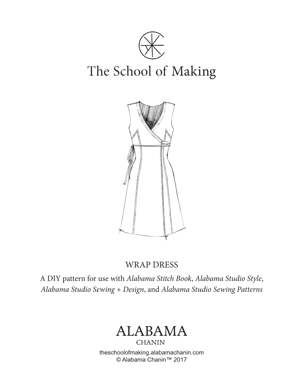 WRAP DRESS a DIY Pattern for Use with Alabama Stitch Book, Alabama Studio Style, Alabama Studio Sewing + Design, and Alabama Studio Sewing Patterns