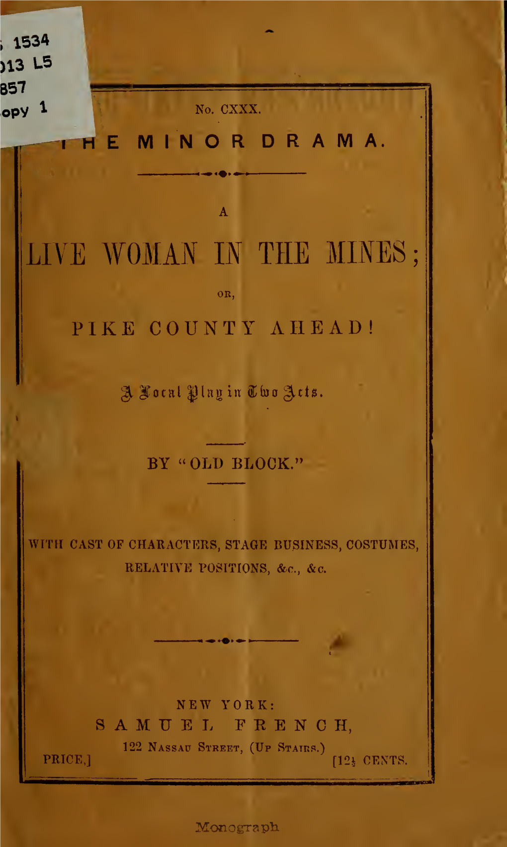 A Live Woman in the Mines