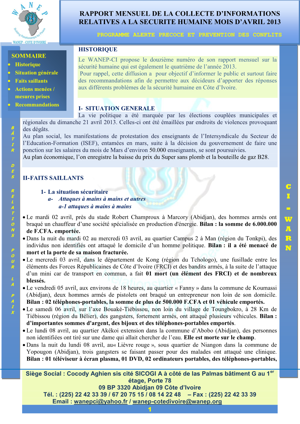 WANEP Rapport Avril 2013.Pdf