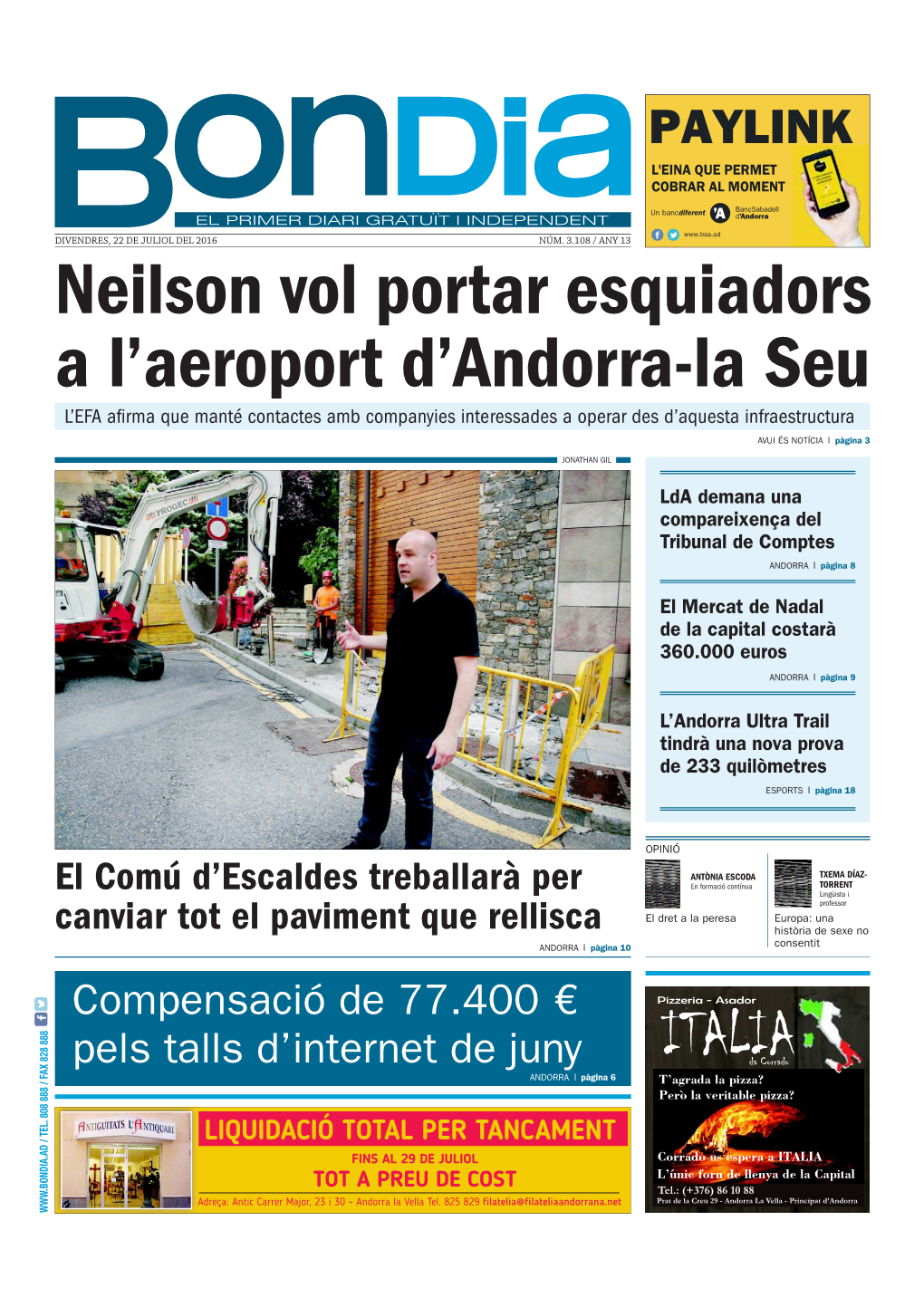 Neilson Vol Portar Esquiadors a L'aeroport D'andorra-La