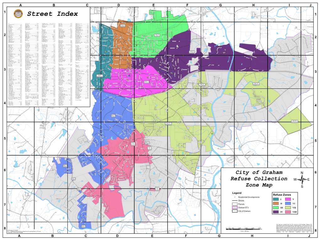 City of Graham Refuse Collection Zone