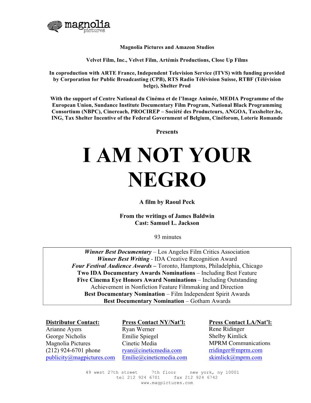 I Am Not Your Negro