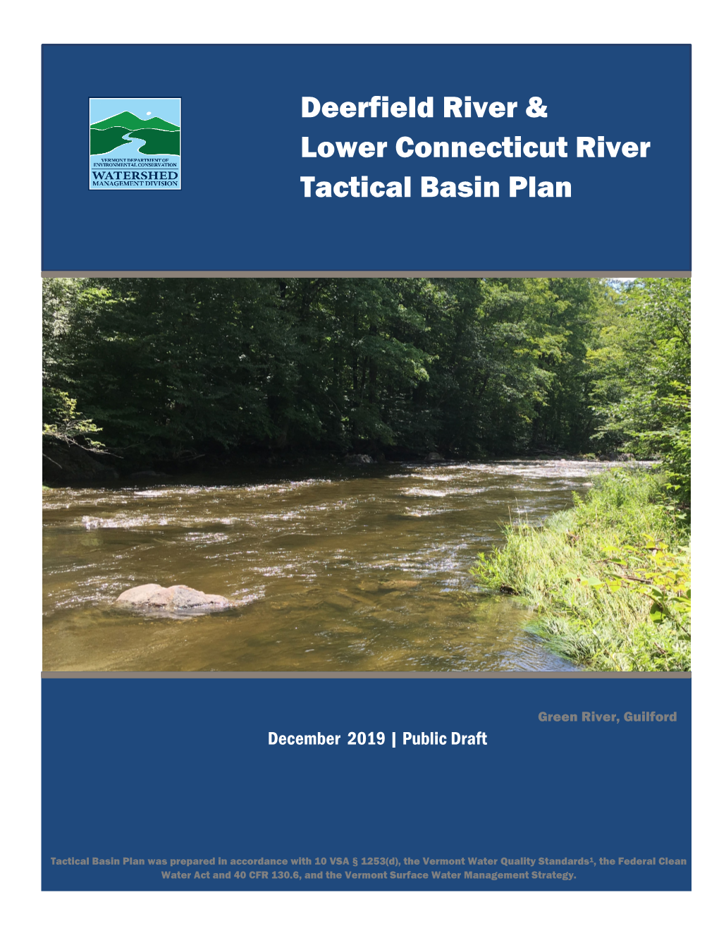 Deerfield River & Lower Connecticut River Tactical Basin Plan