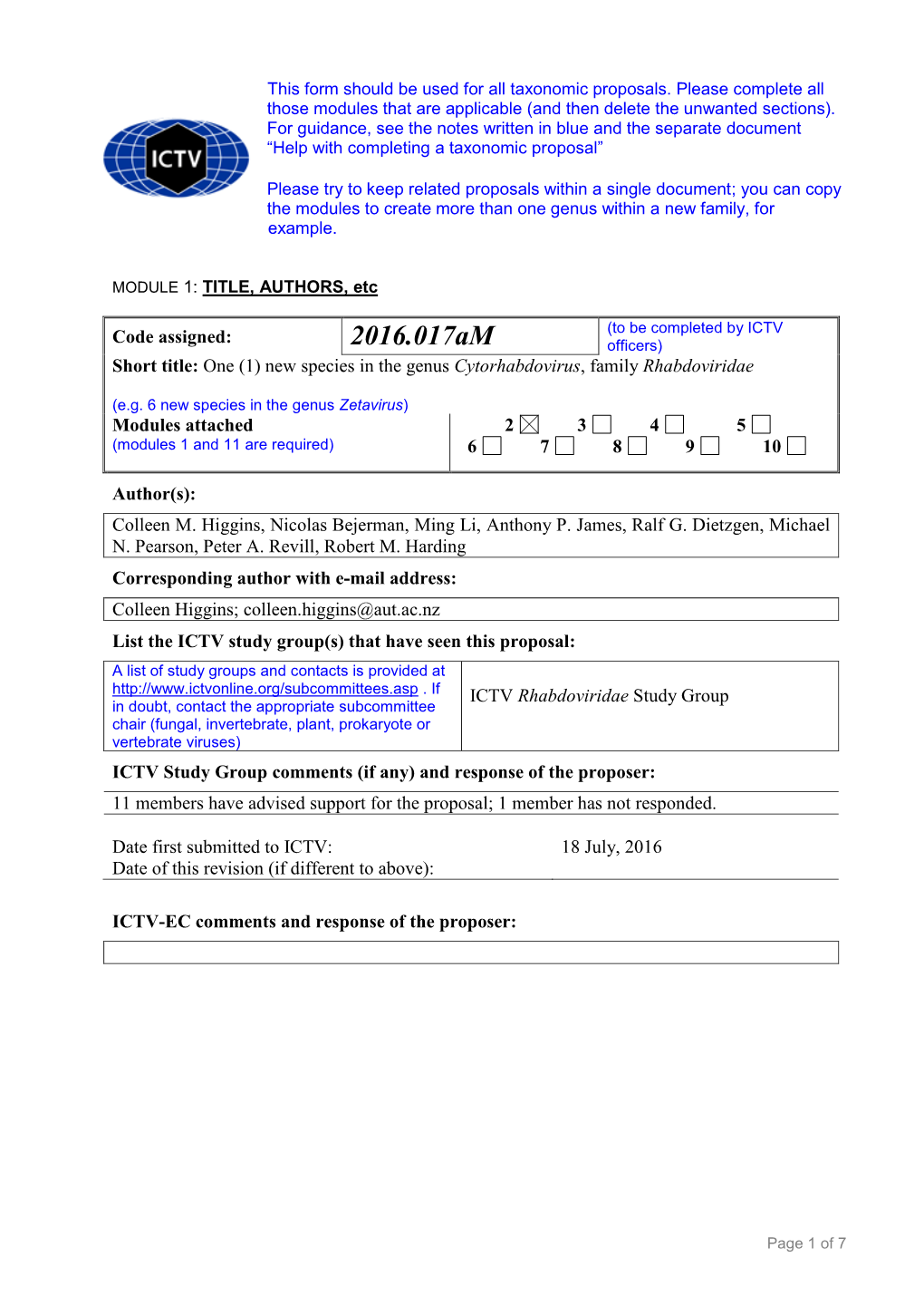 Complete Sections As Applicable