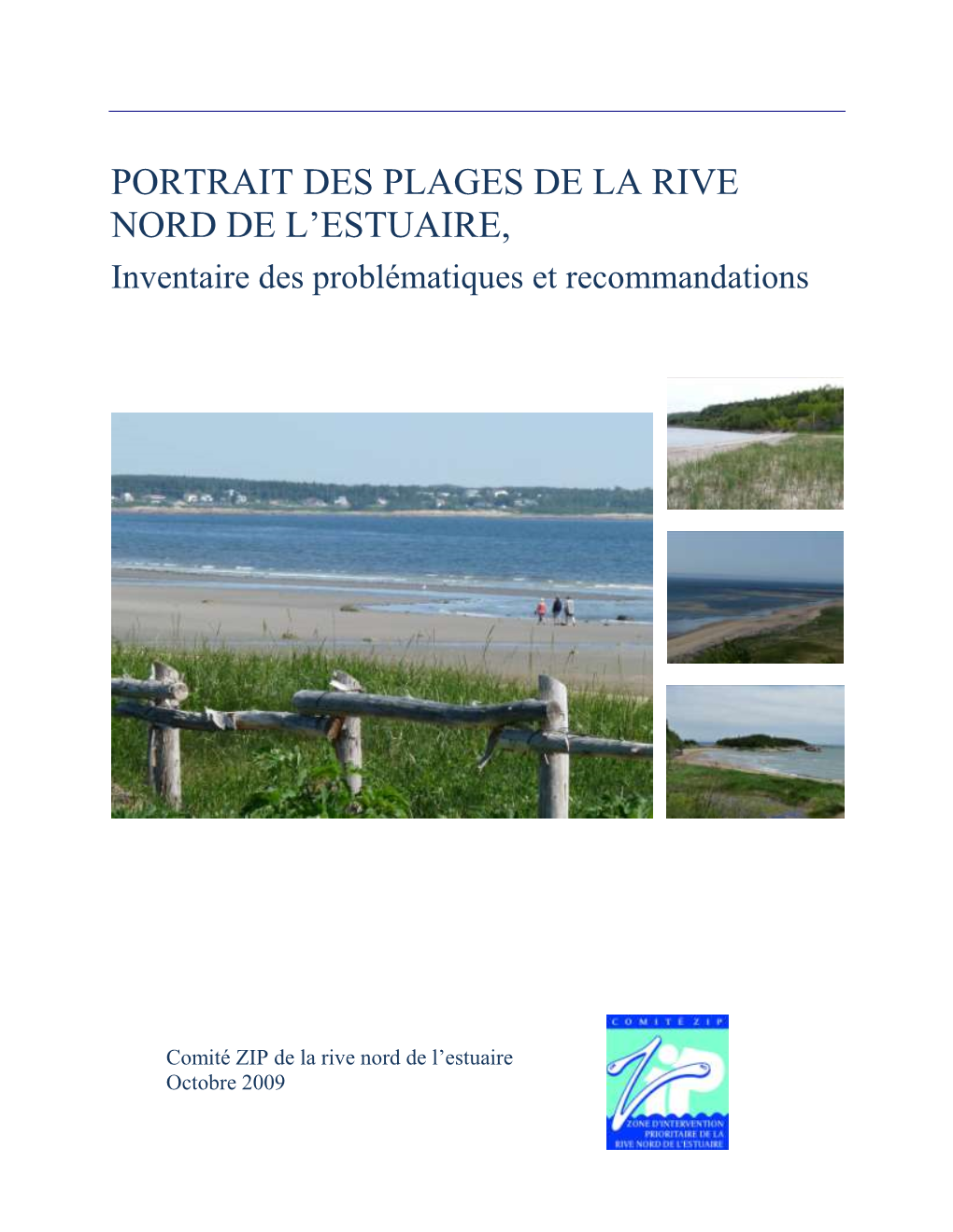 Portrait Des Plages De La Rive Nord De L'estuaire