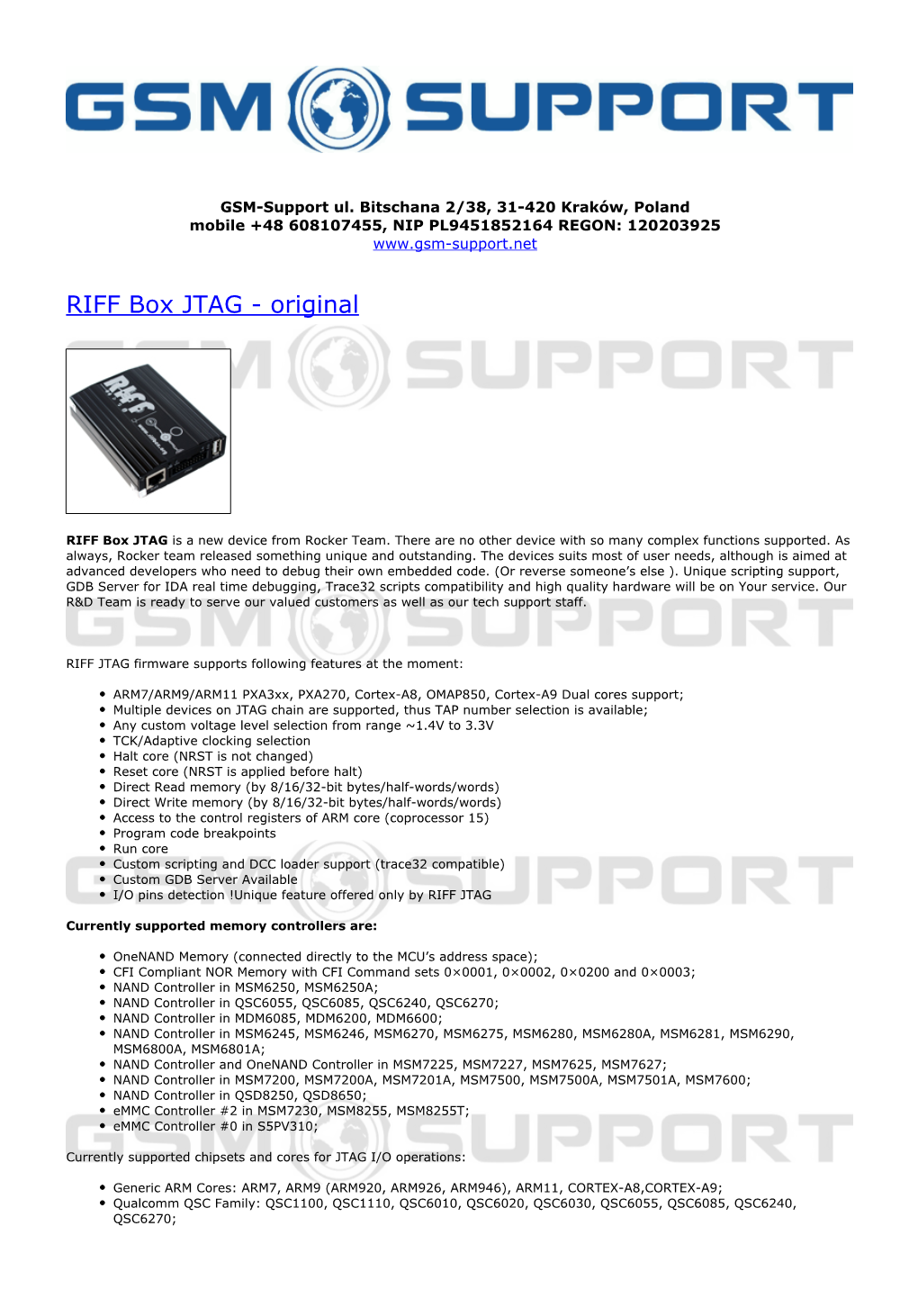 RIFF Box JTAG - Original