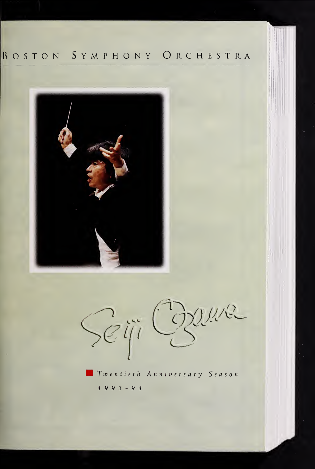 Boston Symphony Orchestra Concert Programs, Season 113, 1993-1994