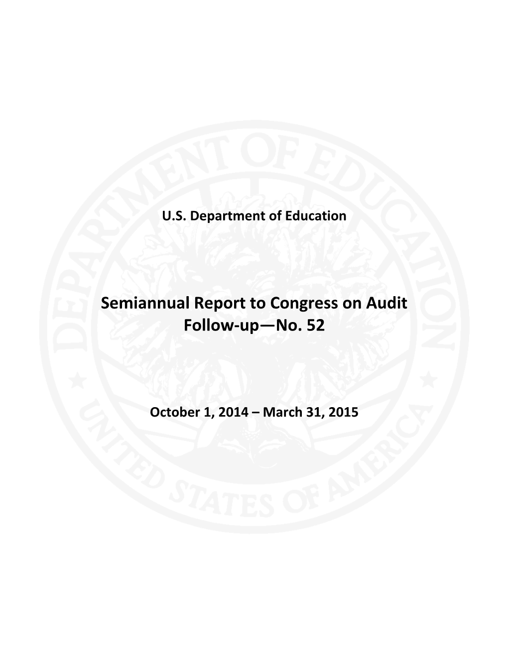 Semiannual Report to Congress on Audit s2