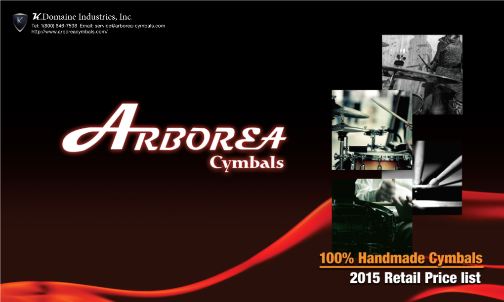 Arborea Cymbals Retail Pricelist.Pdf