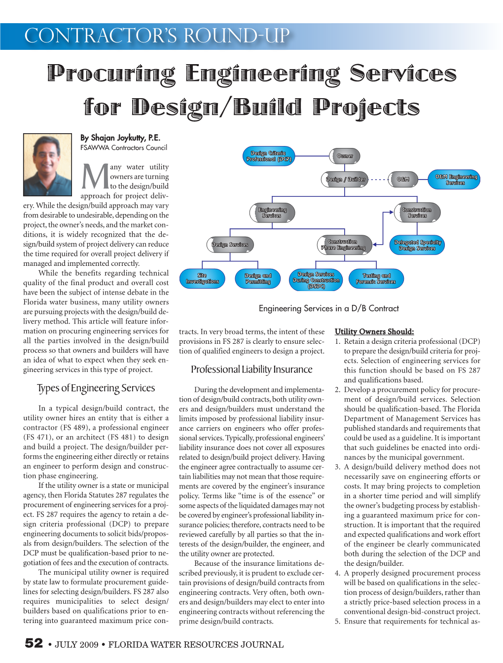 Procuring Engineering Services for Design/Build Projects by Shajan Joykutty, P.E