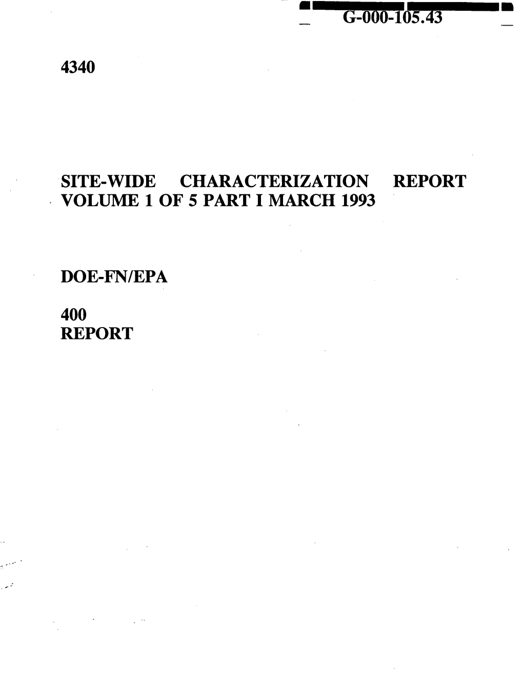 4340 Site-Wide Characterization Report