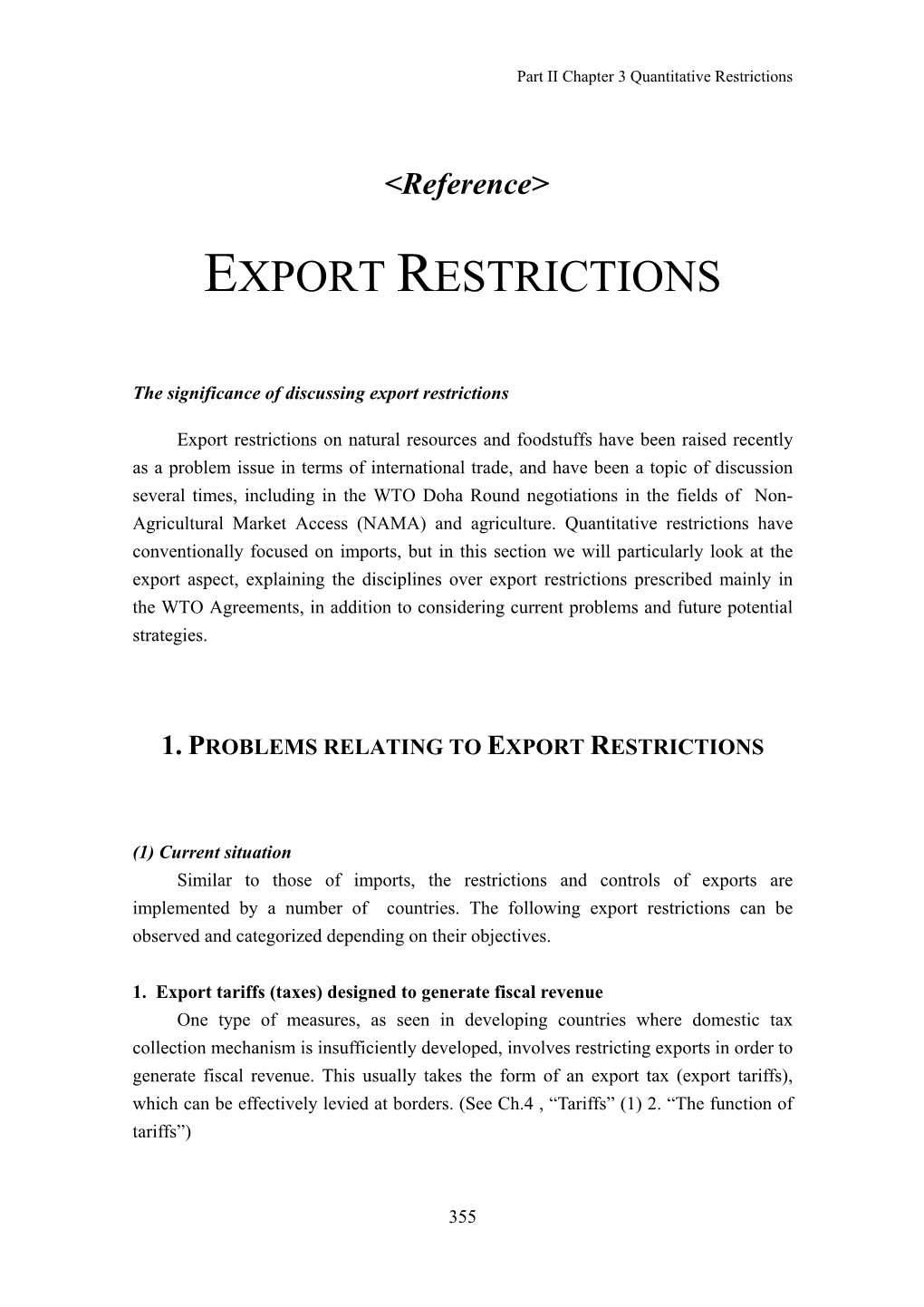 Export Restrictions