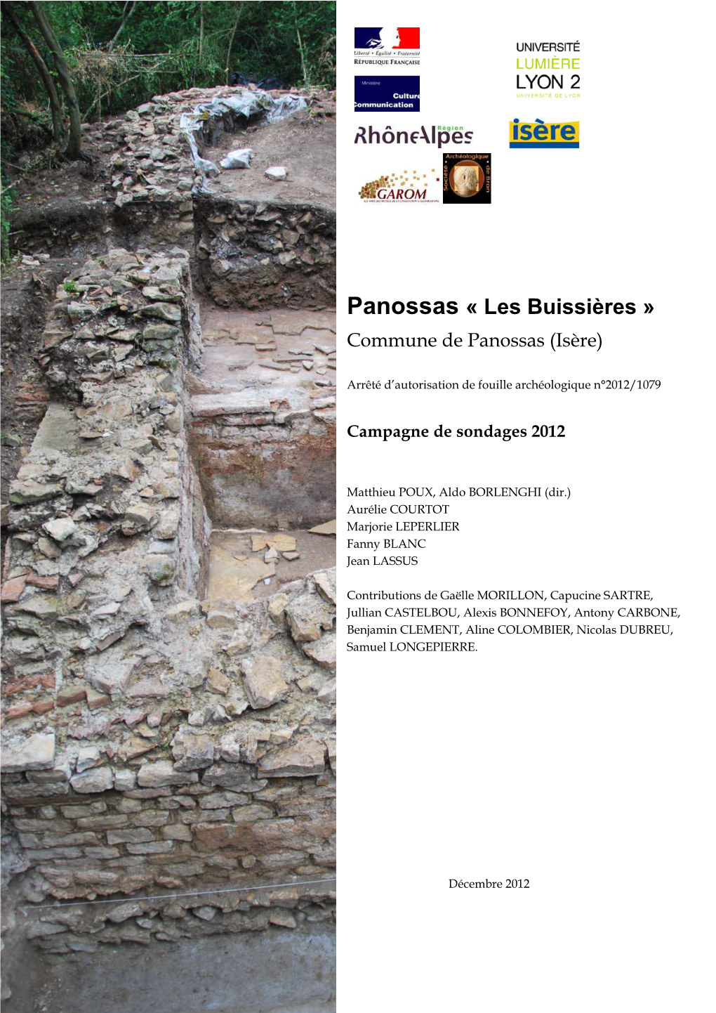 Panossas « Les Buissières » Commune De Panossas (Isère)