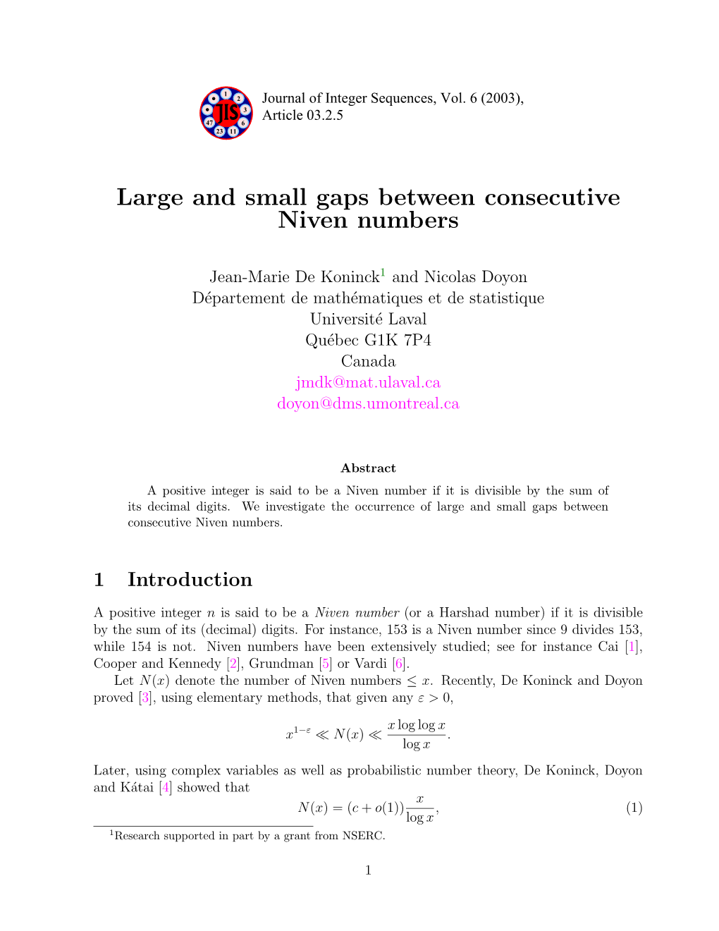 Large and Small Gaps Between Consecutive Niven Numbers