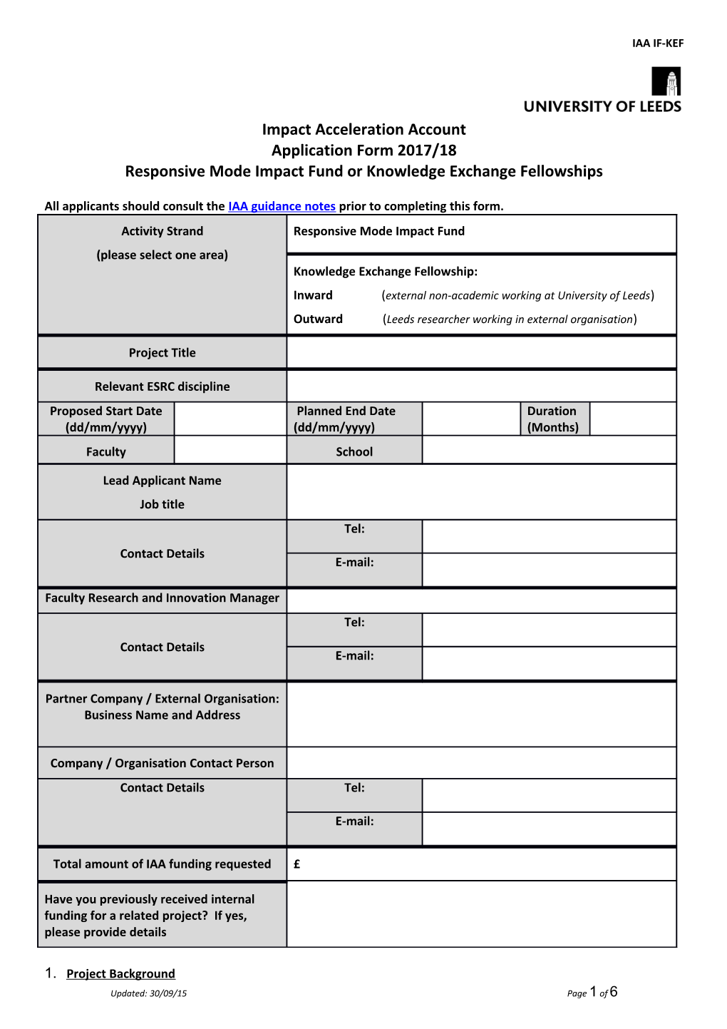 Nanofactory Is Offering up to Three Enterprise Fellow Positions (Grade 7) for 2009/2010