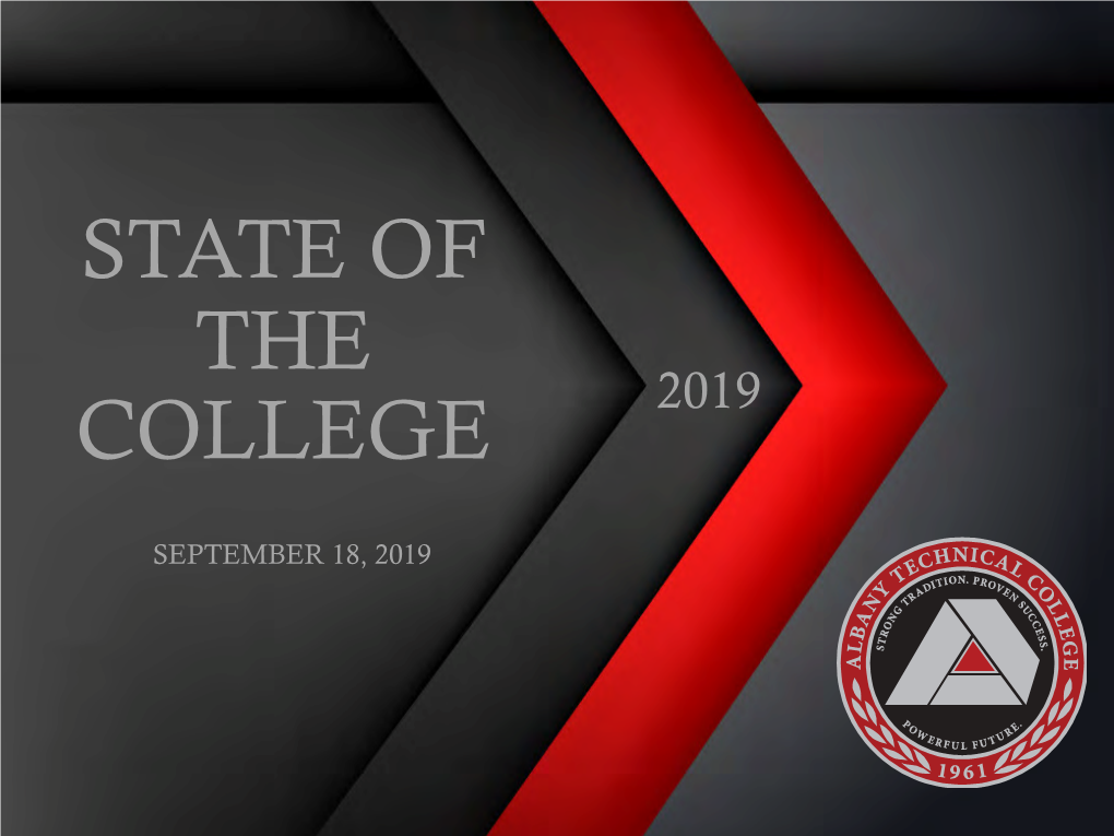 State of the College 2019