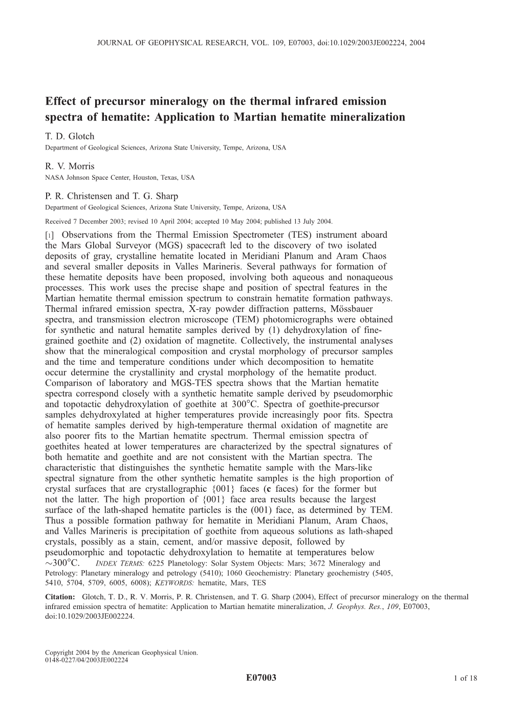 Effect of Precursor Mineralogy on the Thermal Infrared Emission Spectra of Hematite: Application to Martian Hematite Mineralization T