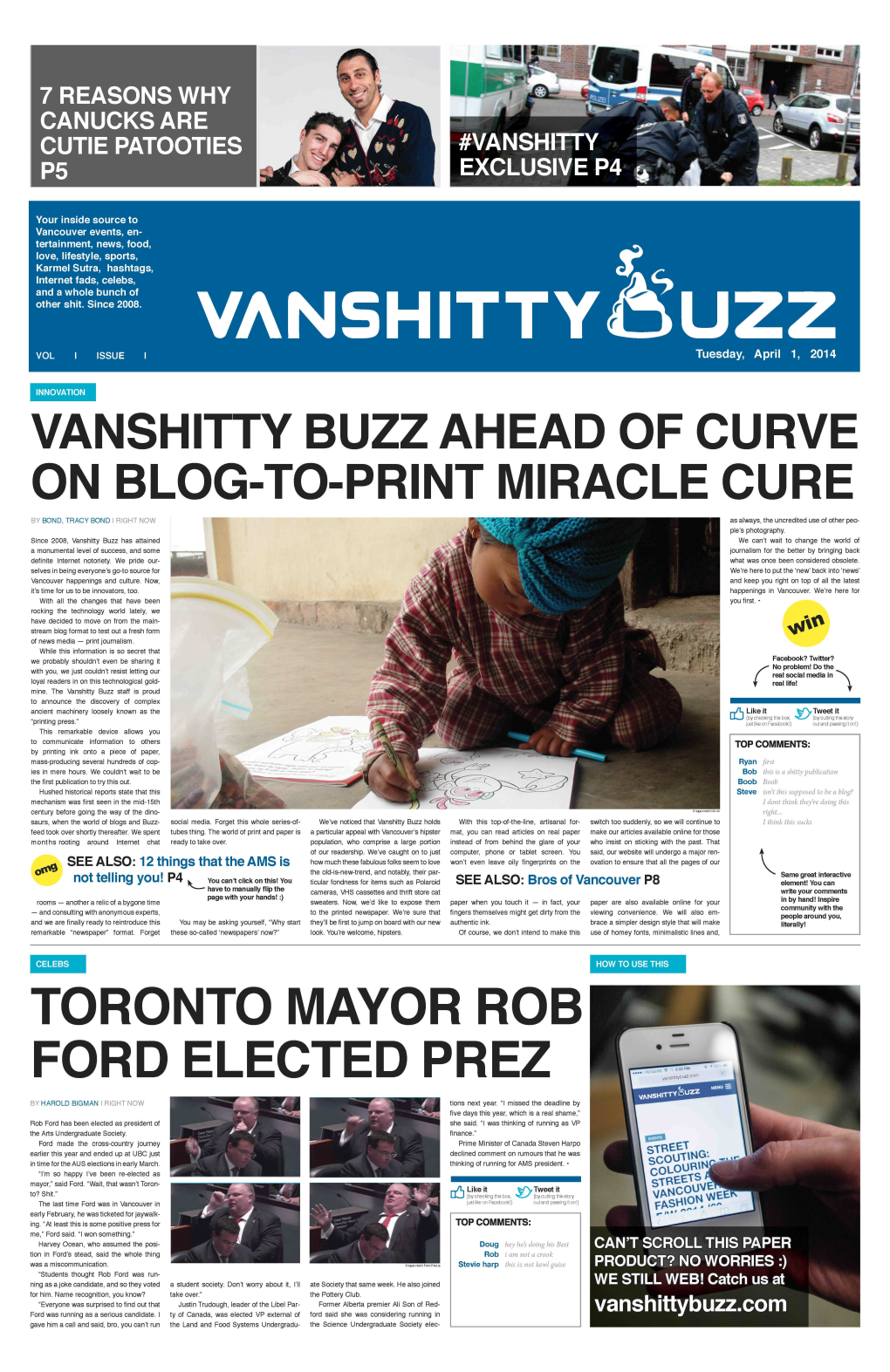 Vanshitty Buzz Ahead of Curve on Blog-To-Print Miracle Cure