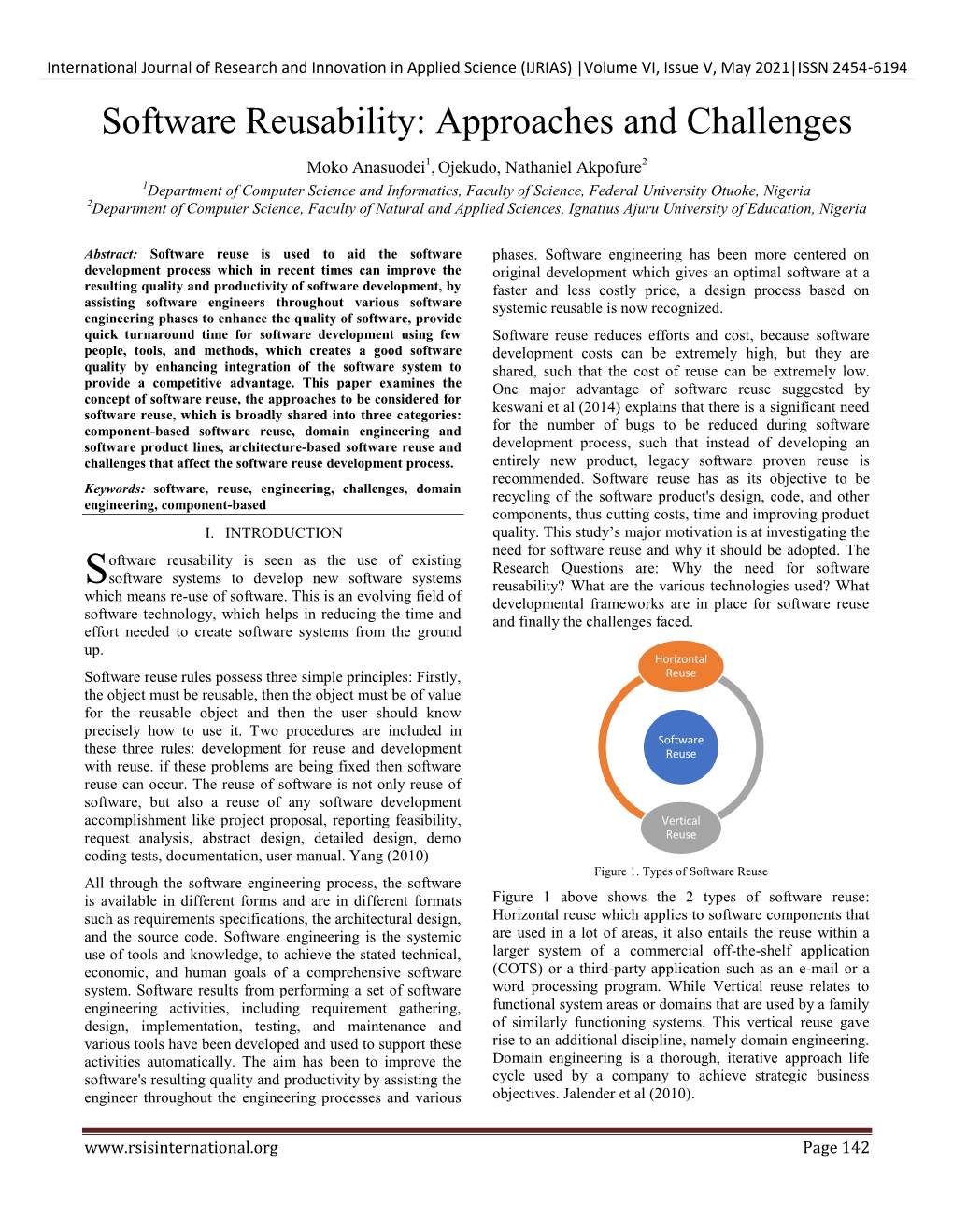 Software Reusability: Approaches and Challenges