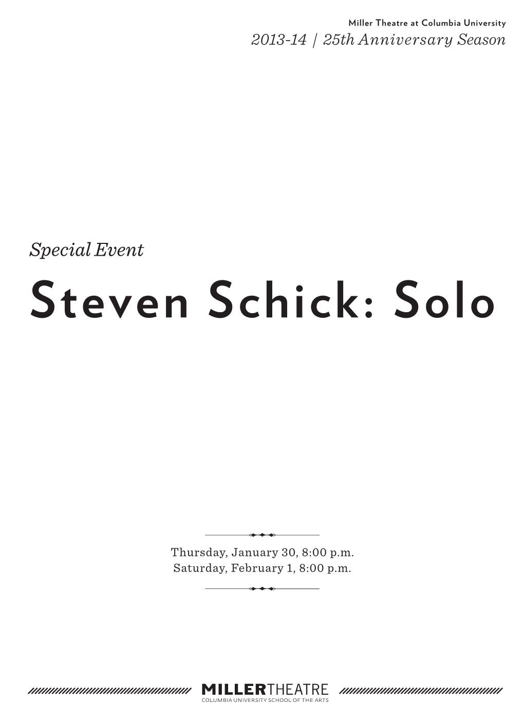 Steven Schick: Solo