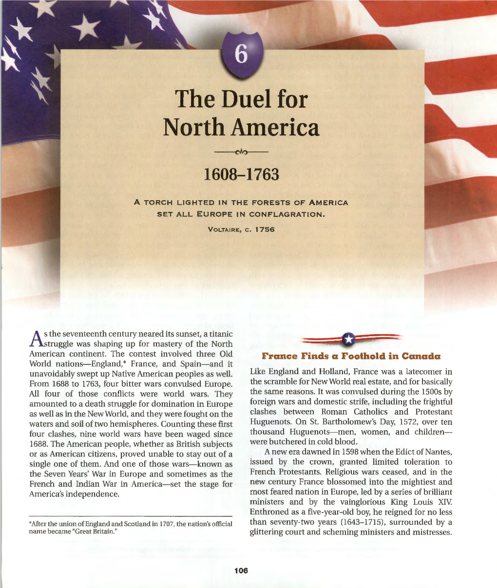 The Duel for North America ---Cob--- 1608-1763