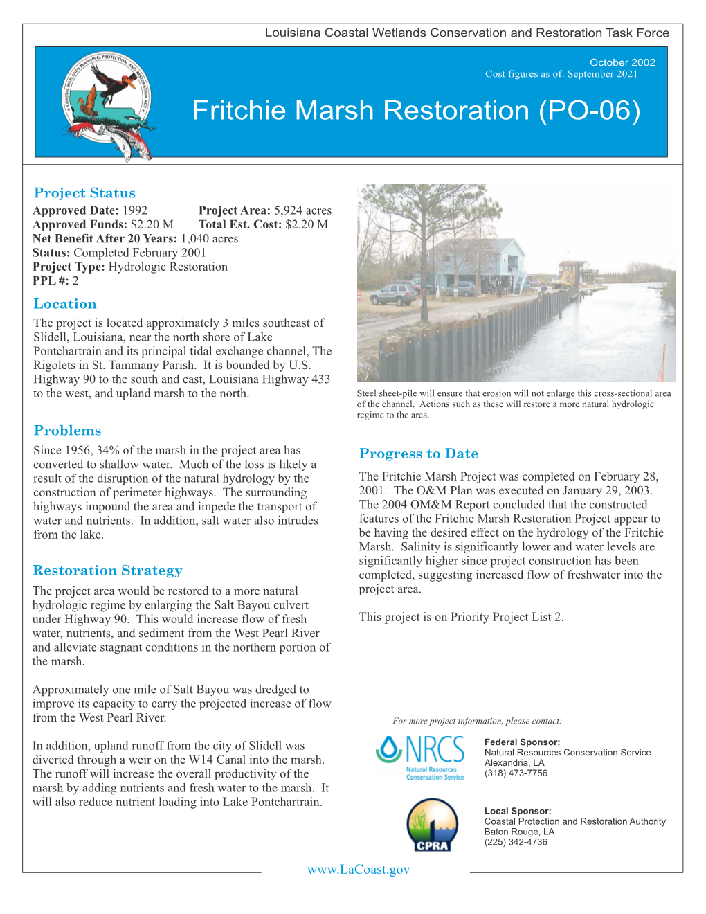PO 06 Fritchie Marsh Restoration Prep.Cdr