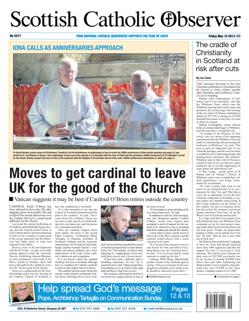 Moves to Get Cardinal to Leave UK for the Good of the Church
