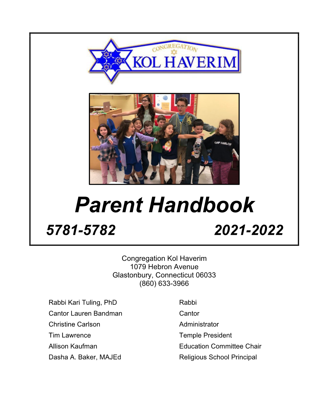 Revised 2021-2022 Parent Handbook